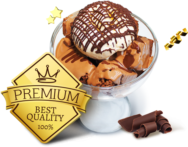 Premium Quality Ice Cream Dessert PNG Image