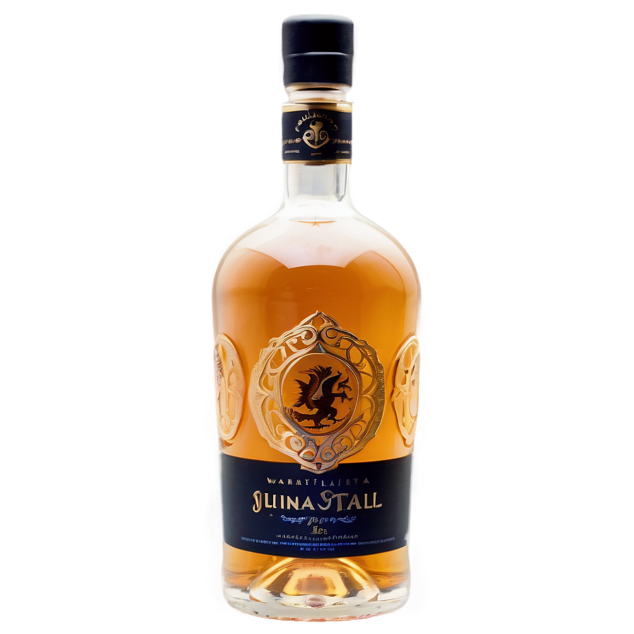 Premium Rum Bottle Png Ikl13 PNG Image