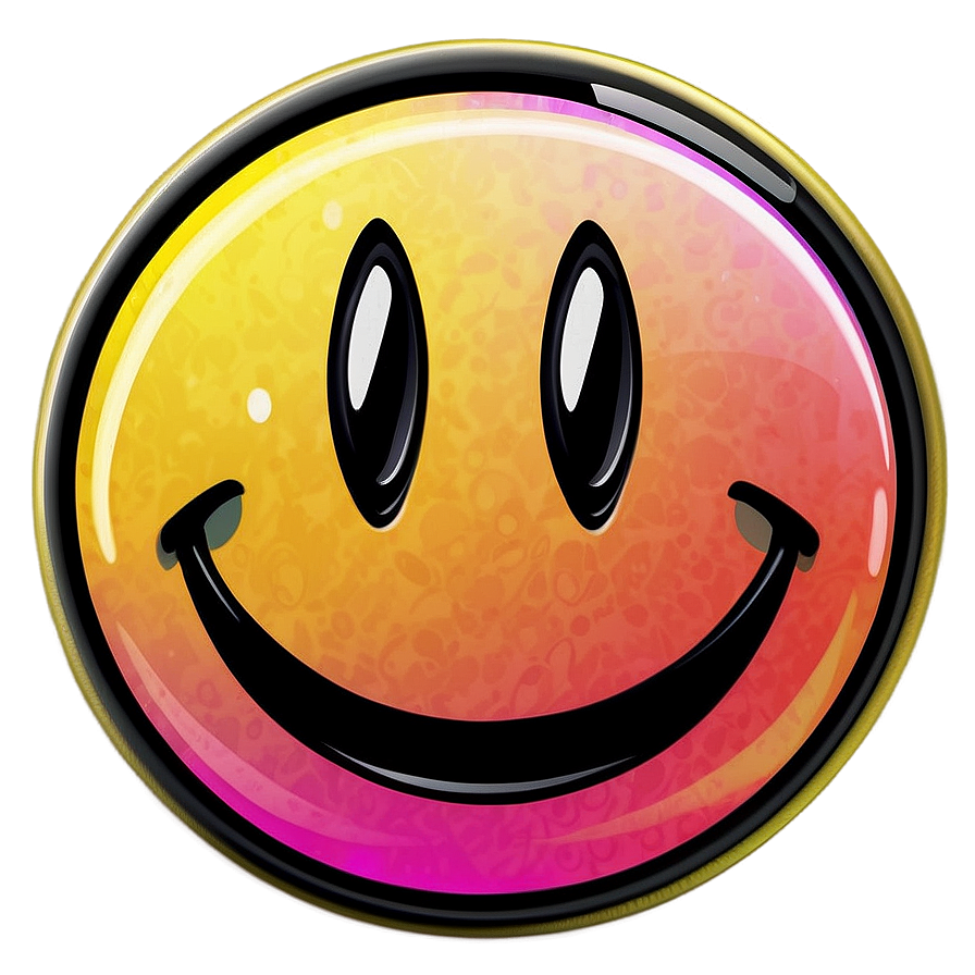 Preppy Smiley Face For Stickers Png 06202024 PNG Image