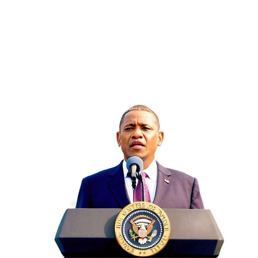 President Giving Speech Png Qyp PNG Image