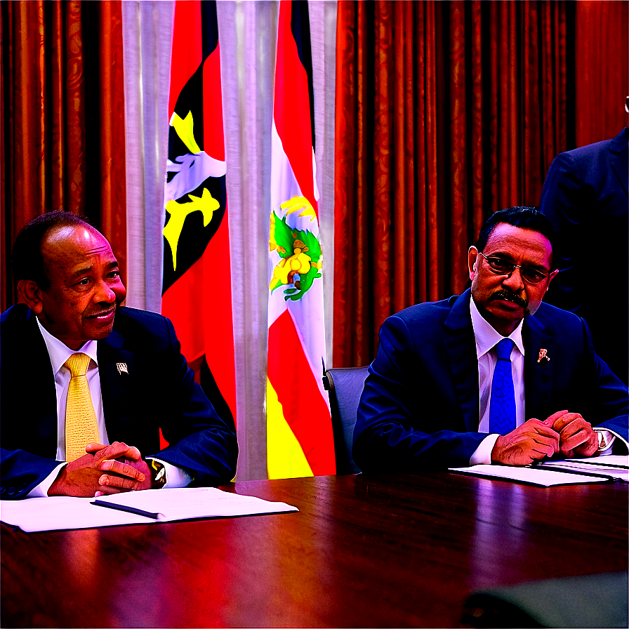 President In Cabinet Meeting Png Ibx PNG Image