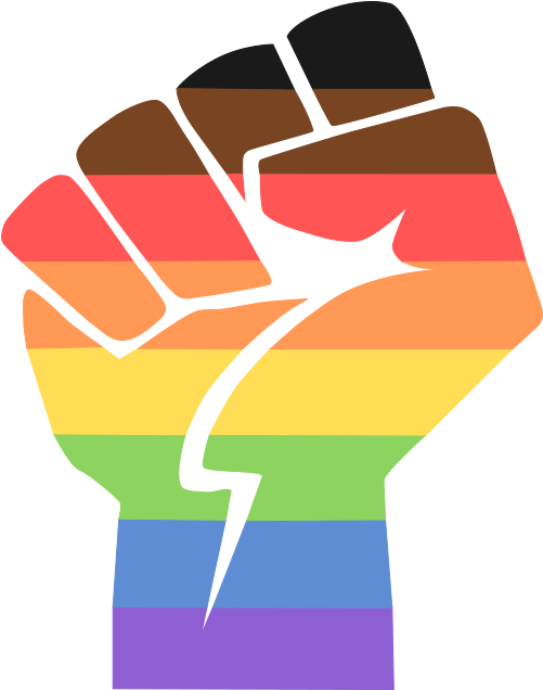 Pride Fist Rainbow Colors PNG Image