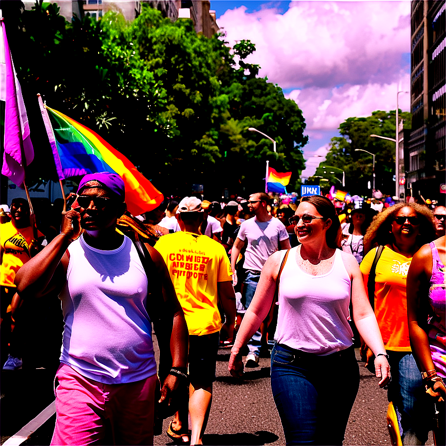 Pride March Crowds Png Ksg53 PNG Image