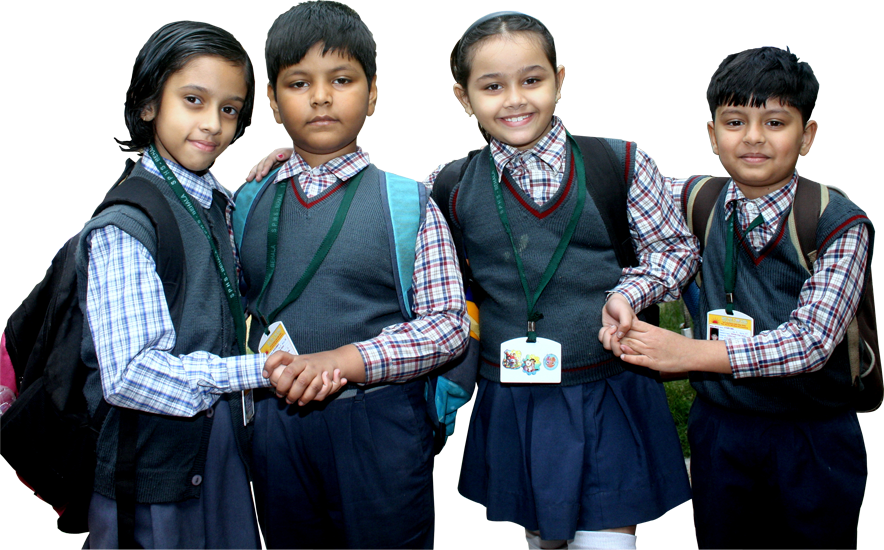 Primary School Students Friends Smiling PNG Image