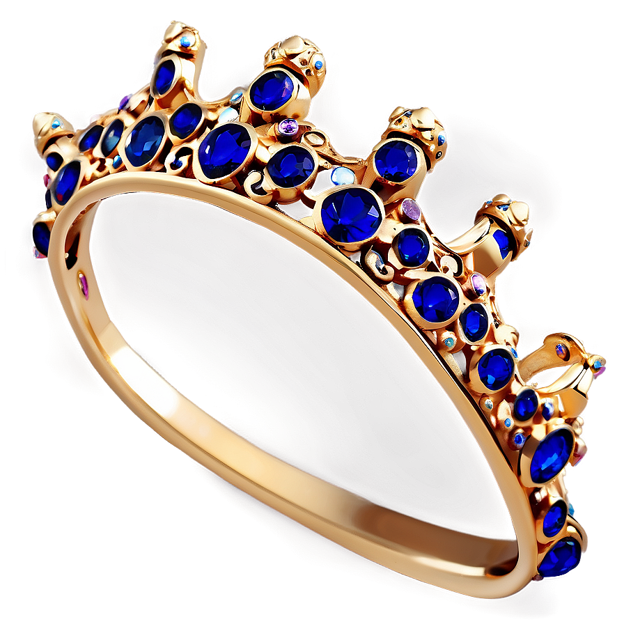 Prince Crown With Sapphires Png Lli18 PNG Image