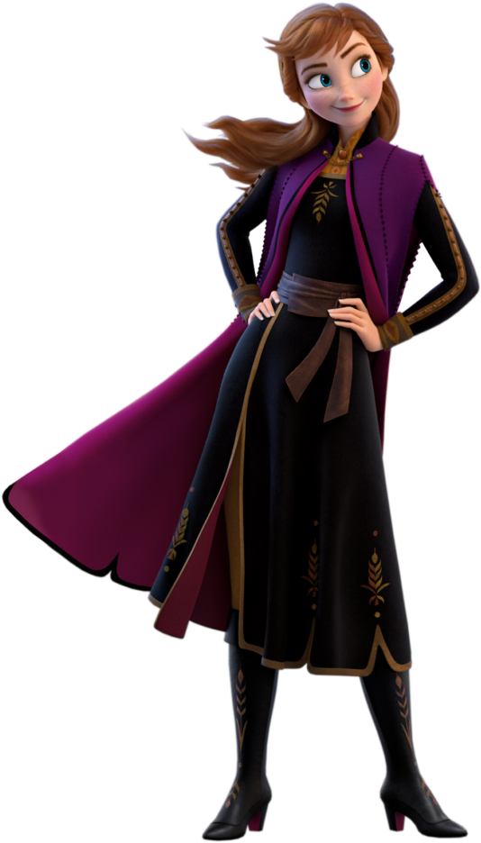 Princess_ Anna_ Frozen_ Character_ Pose PNG Image