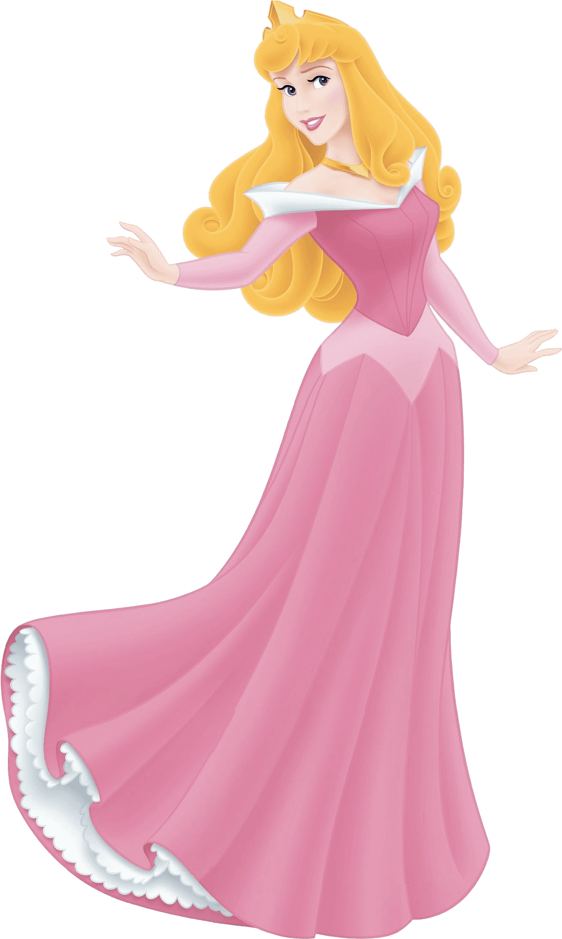 Princess Aurora Pink Dress PNG Image