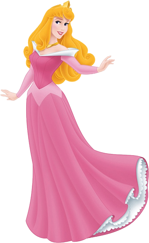 Princess Aurora Pink Dress PNG Image