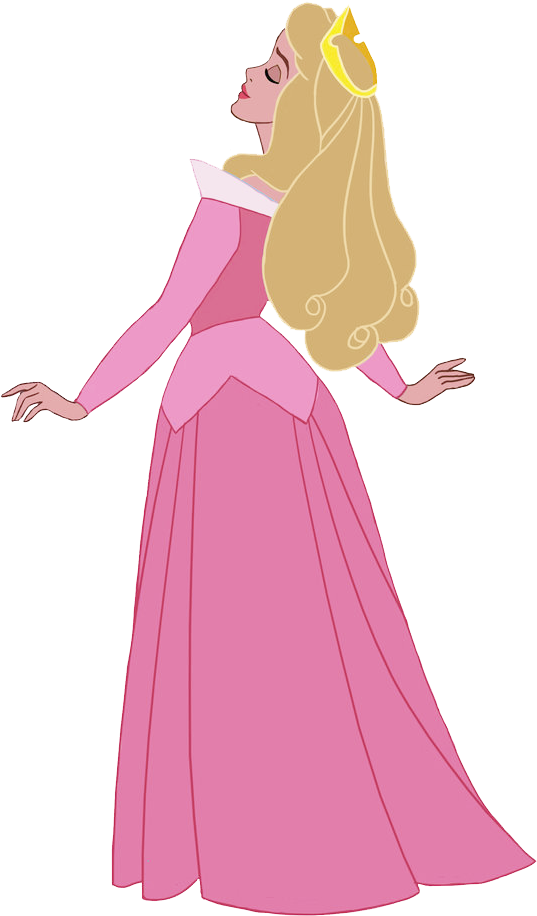 Princess Aurora Pink Dress PNG Image