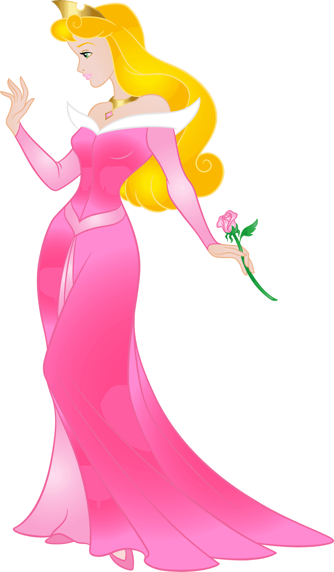 Princess Aurora Pink Dress PNG Image