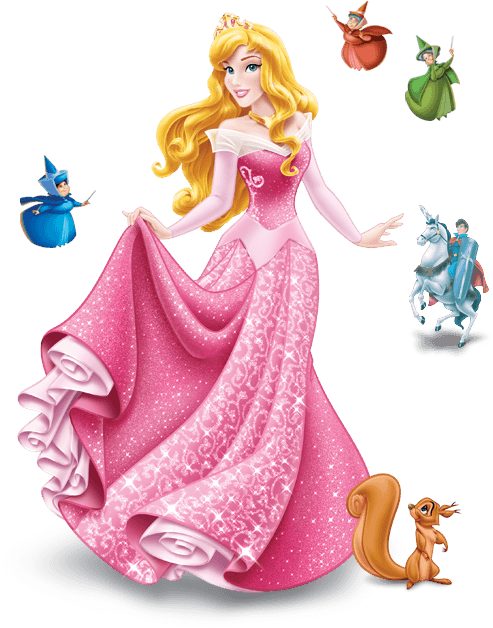 Princess Auroraand Friends PNG Image