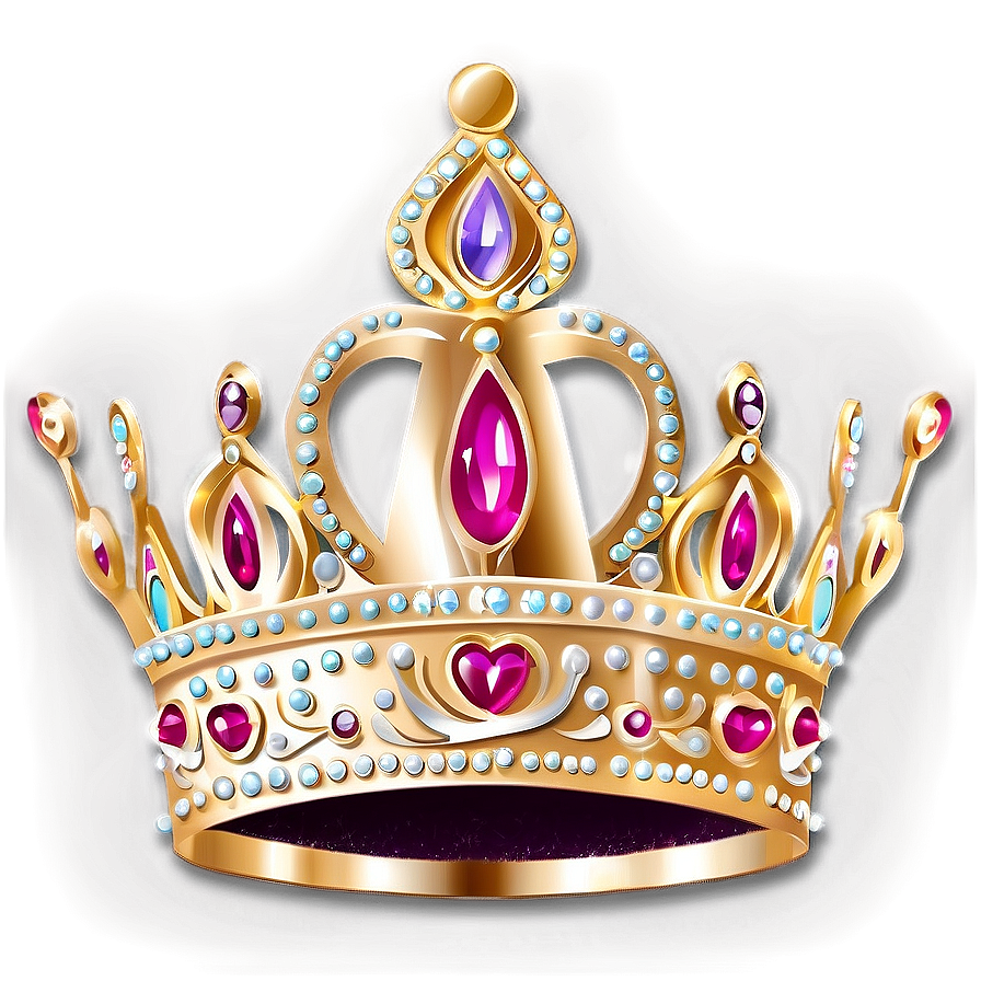 Princess Crown For Cake Topper Png Bsq37 PNG Image