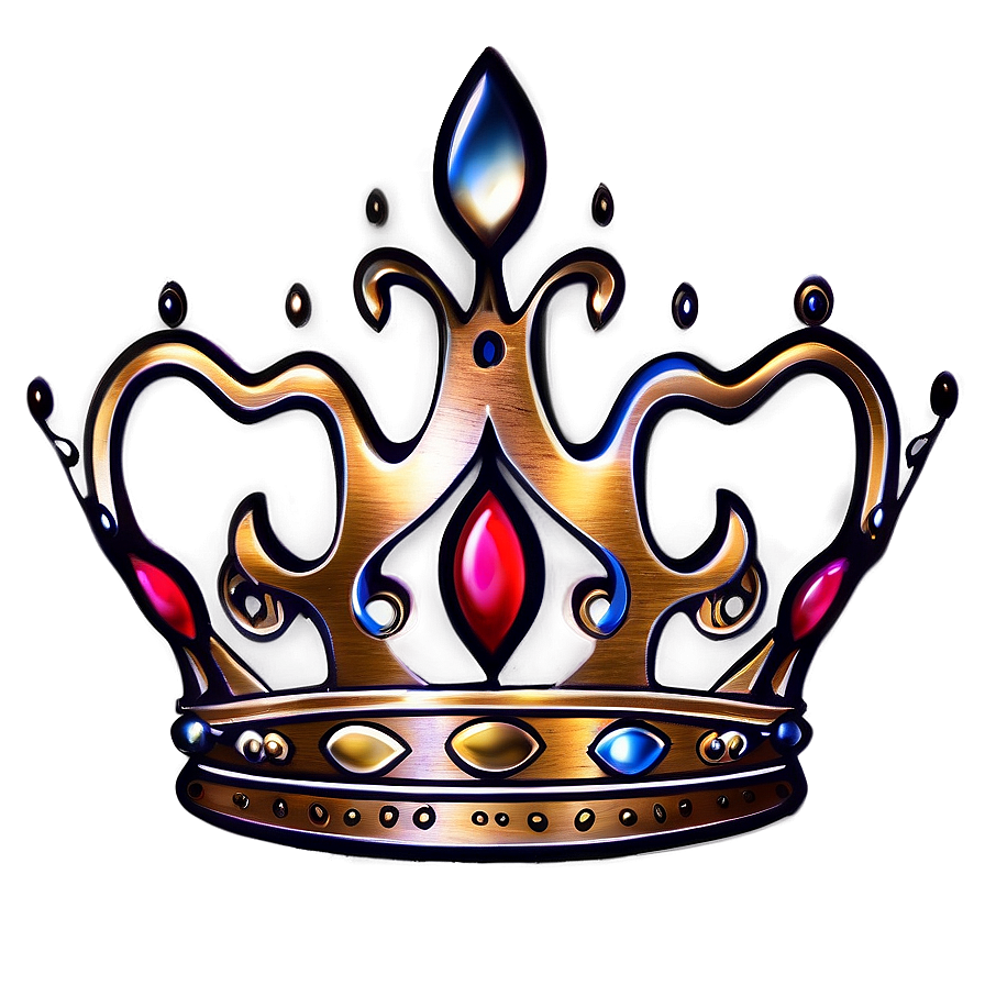 Princess Crown Tattoo Design Png 3 PNG Image