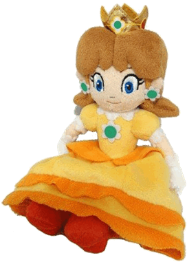 Princess Daisy Plush Toy PNG Image