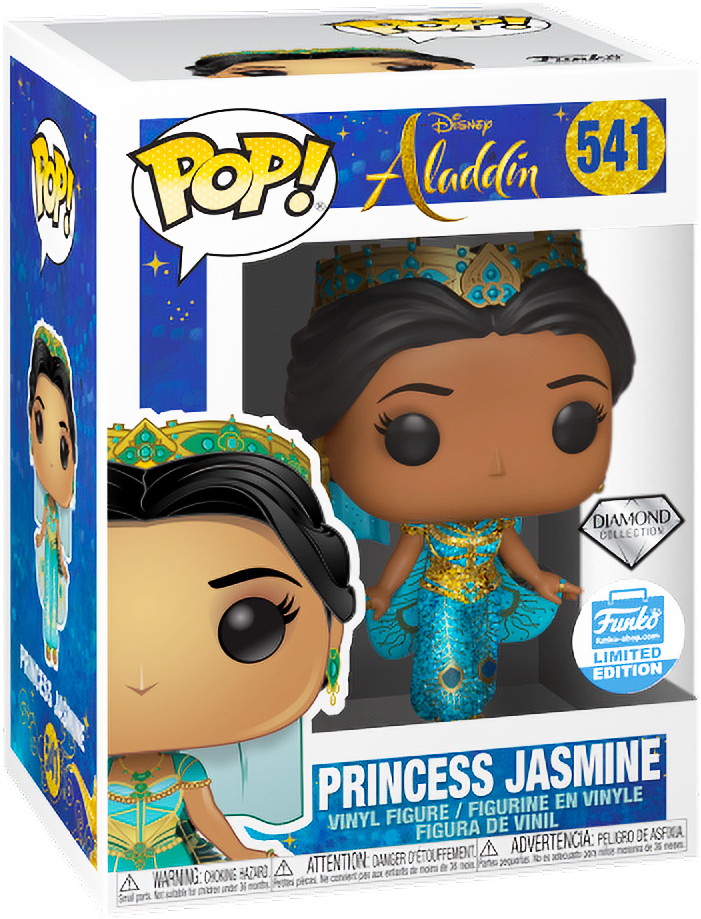 Princess Jasmine Funko Pop Diamond Collection PNG Image