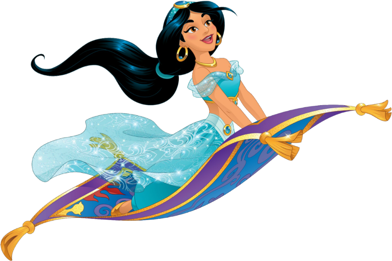 Princess Jasmine Magic Carpet Ride PNG Image