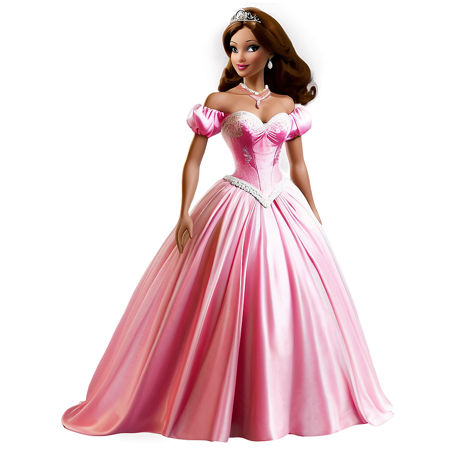 Princess Pink Dress Png Ghh PNG Image