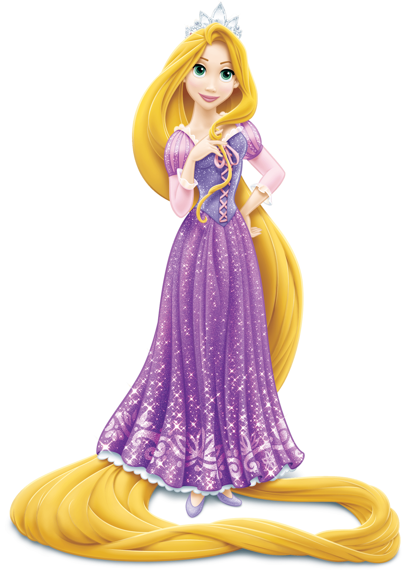 Princess Rapunzel Animated Character PNG Image