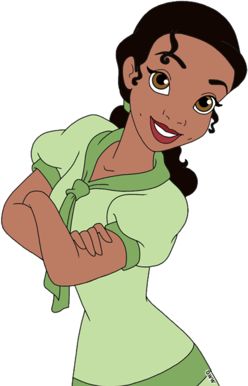 Princess Tiana Confident Pose PNG Image