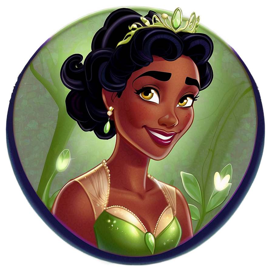 Princess Tiana Illustration Png Dtx28 PNG Image