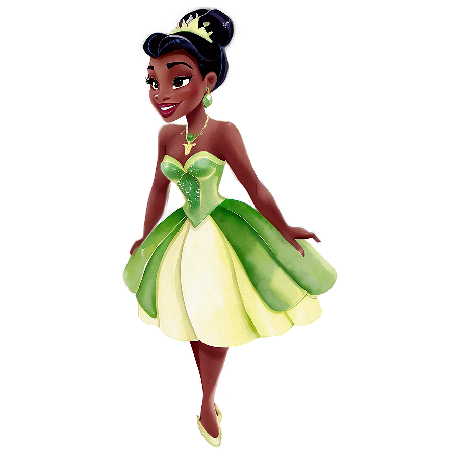 Princess Tiana Watercolor Png 05252024 PNG Image