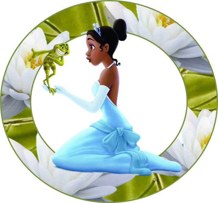 Princess Tianaand Frog Friend PNG Image