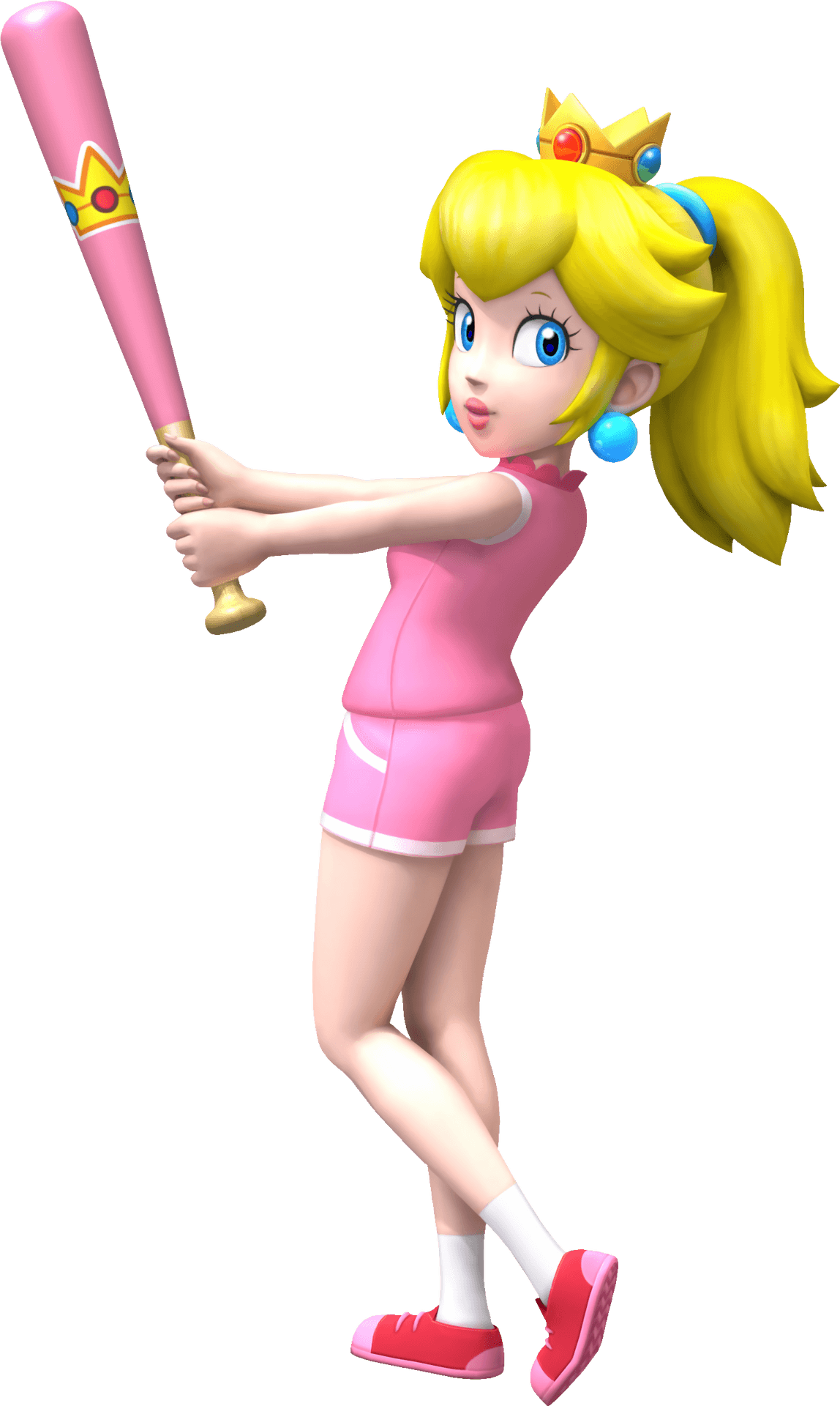 Princess With Pink Bat PNG Image