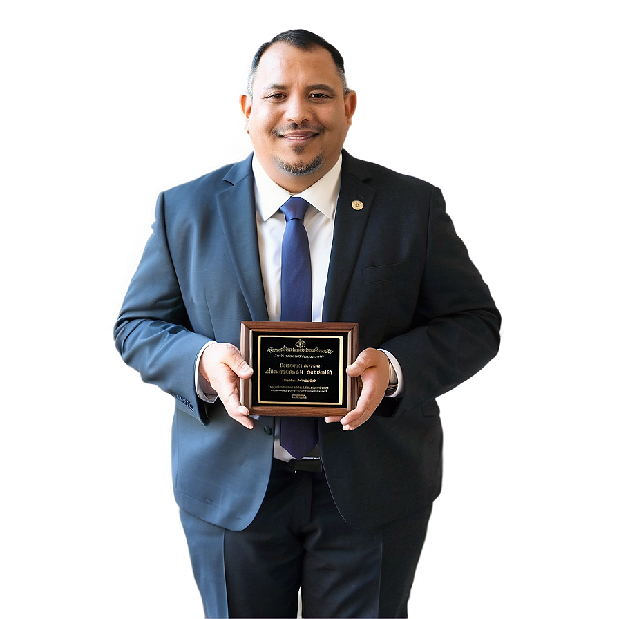 Principal With Award Png Tnn95 PNG Image