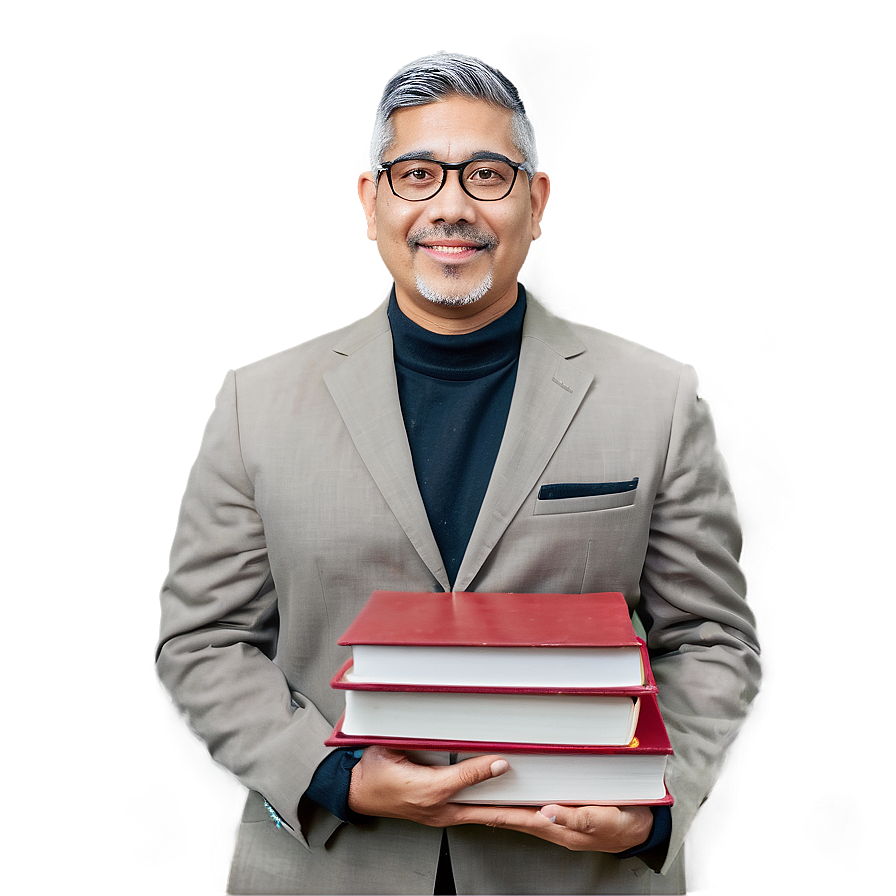 Principal With Book Png Lvj59 PNG Image