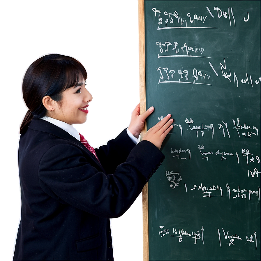 Principal With Chalkboard Png Ahf PNG Image