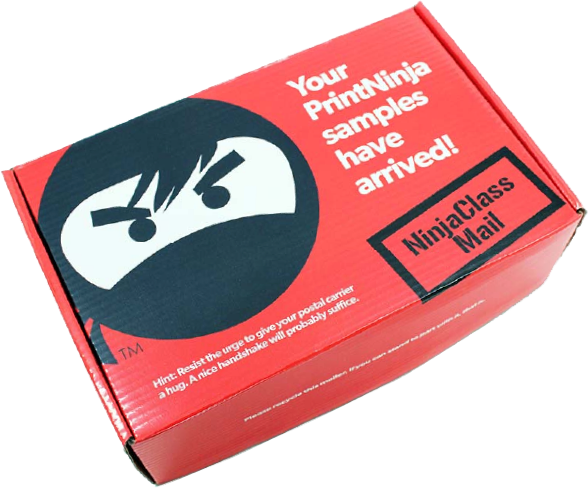 Print Ninja Sample Box Red PNG Image