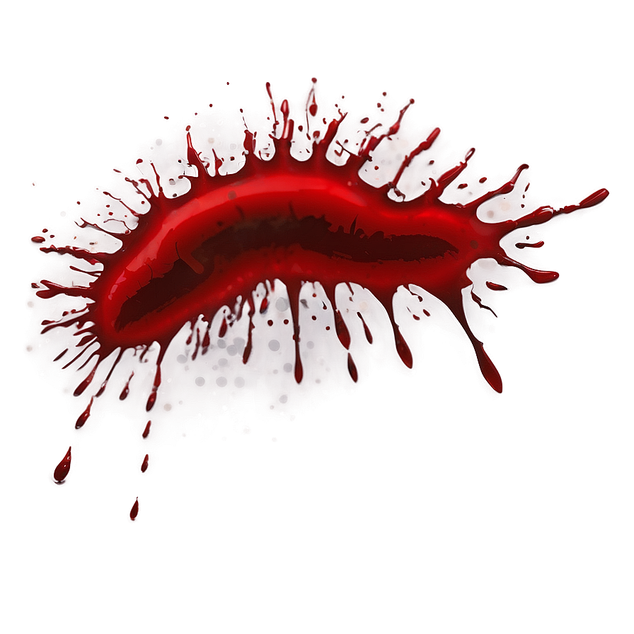 Printable Blood Splatter Transparent 05262024 PNG Image