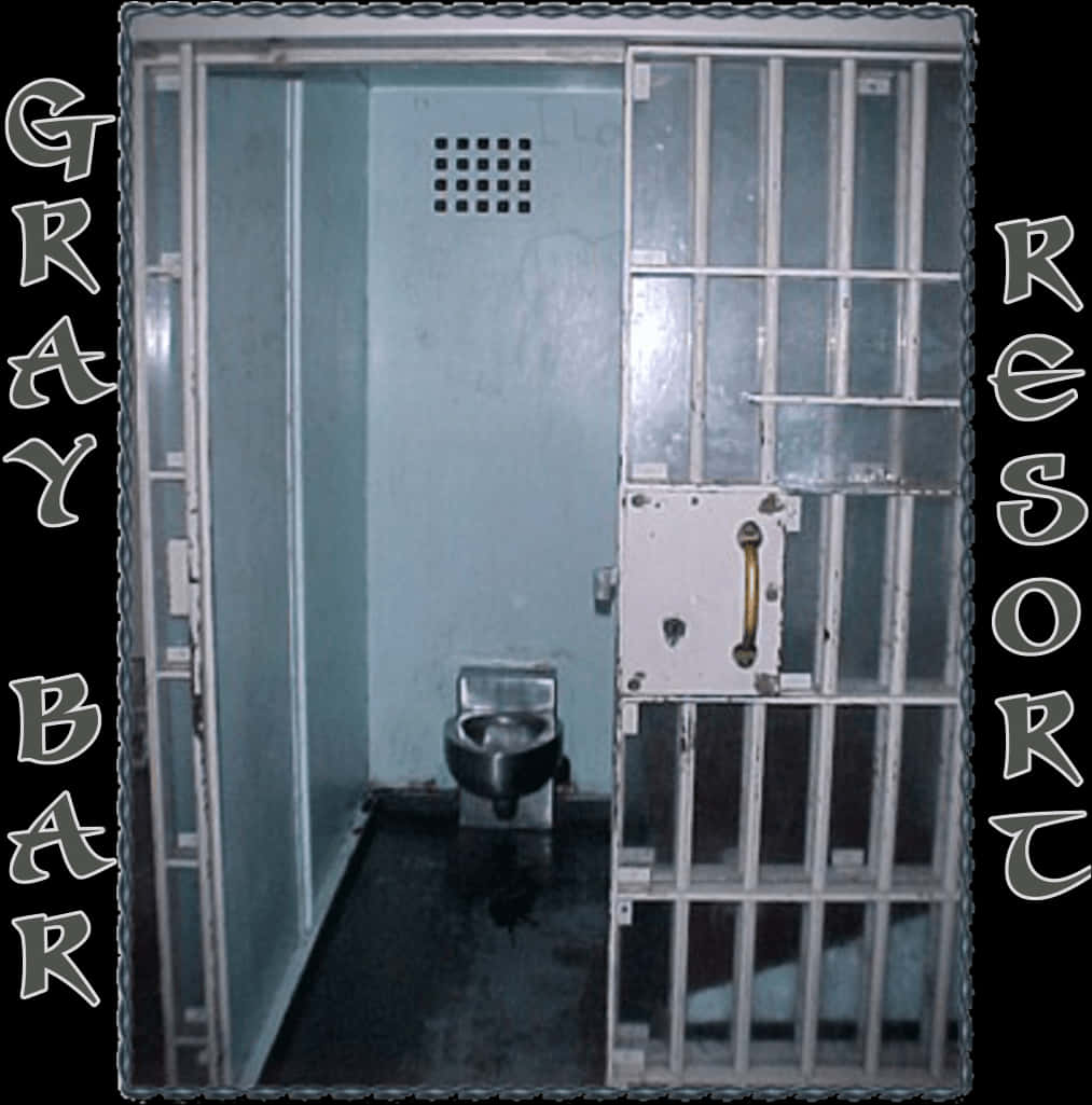 Prison Cellwith Barsand Toilet PNG Image