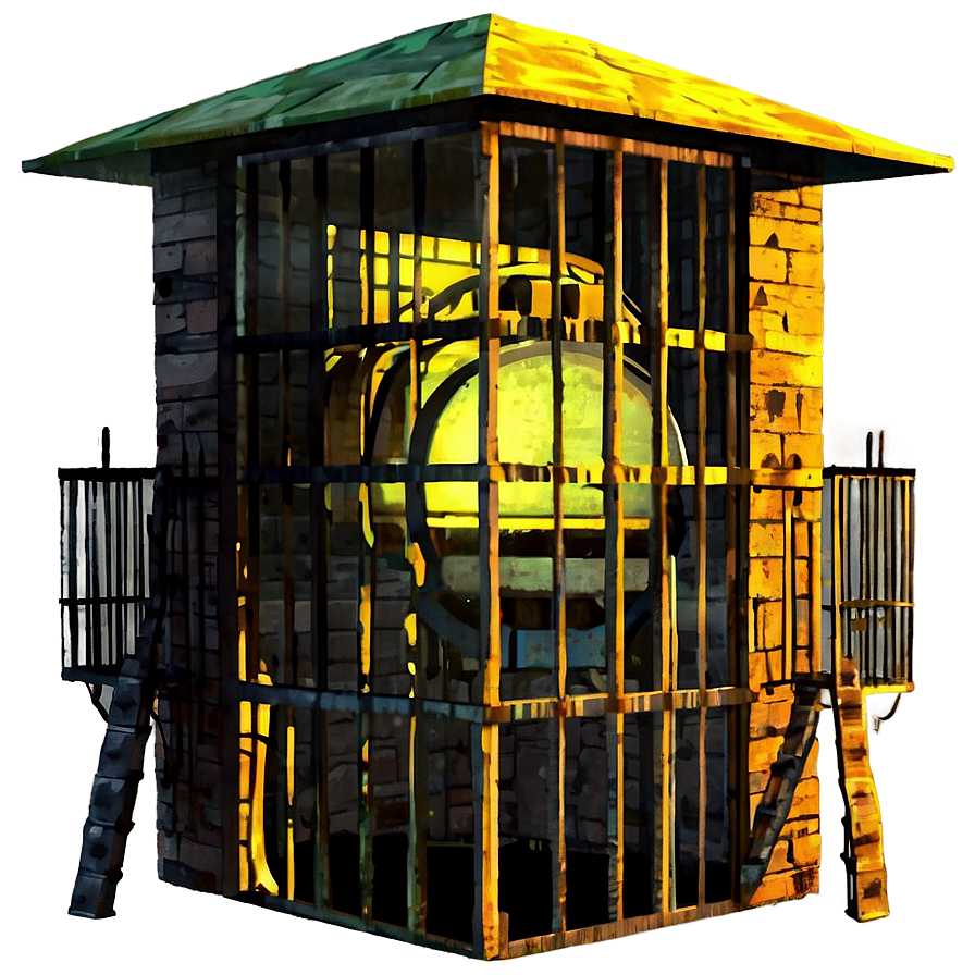 Prison Watchtower At Night Png 44 PNG Image