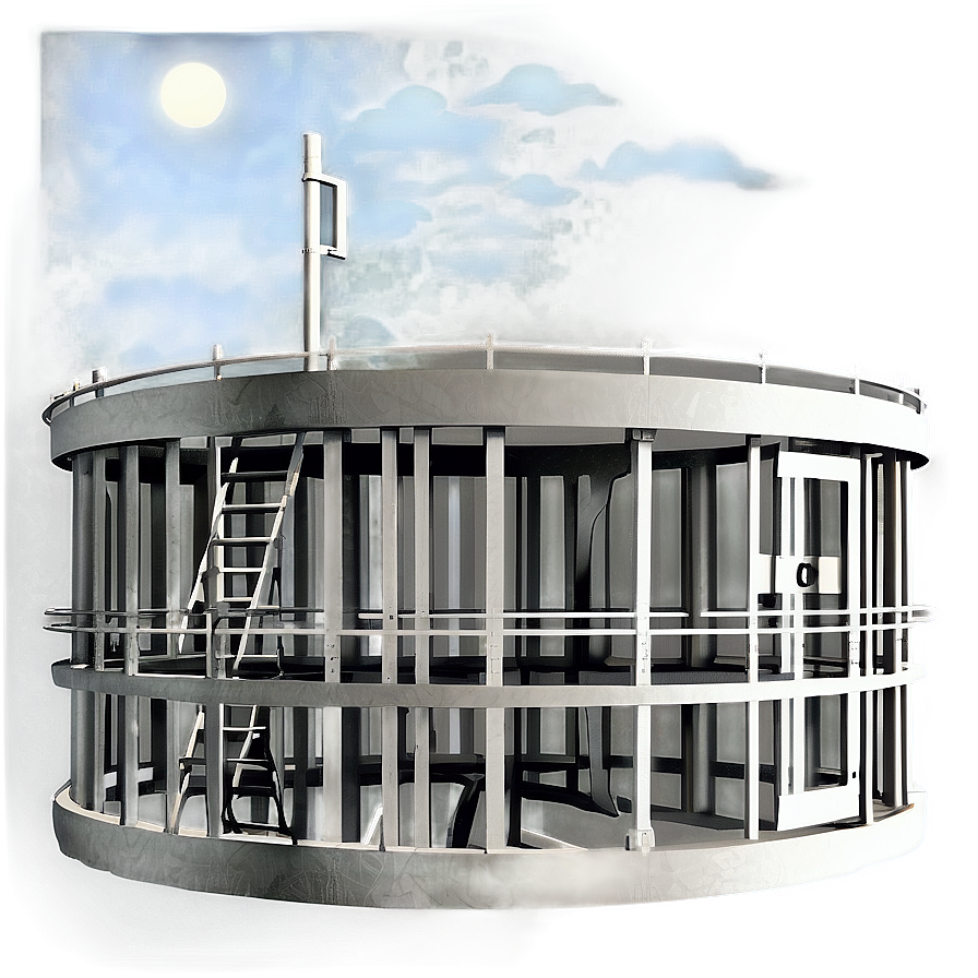 Prison Watchtower At Night Png 84 PNG Image