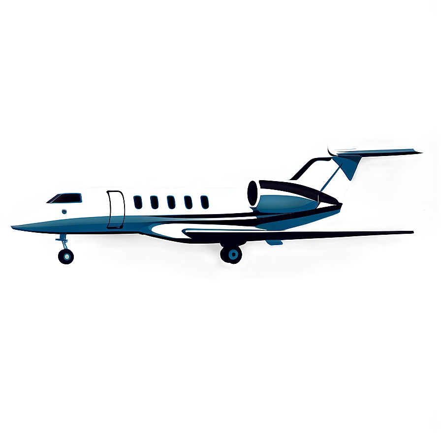 Private Jet Illustration Png 05042024 PNG Image