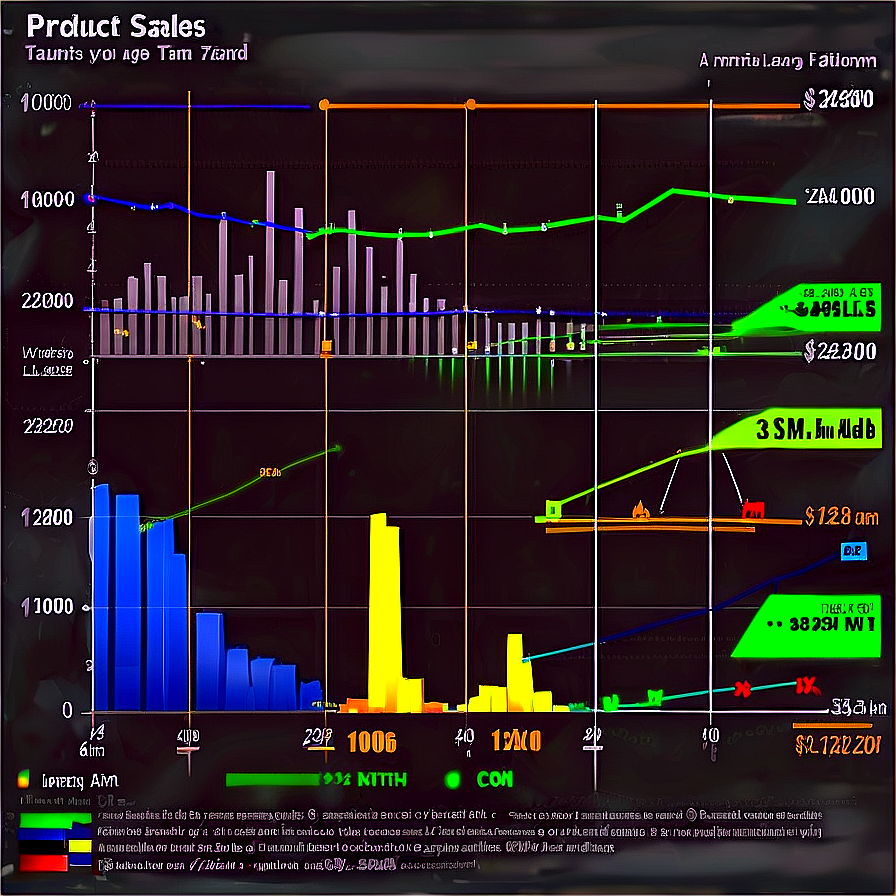 Product Sales Line Chart Png 06262024 PNG Image