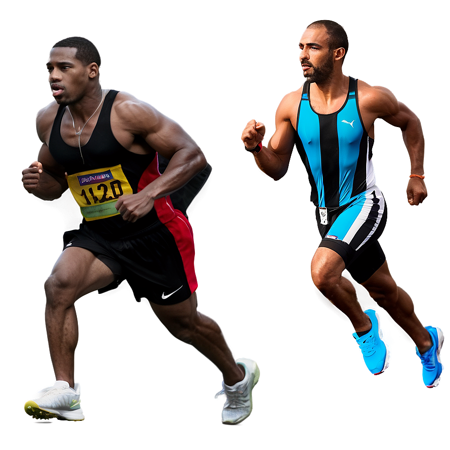 Professional Athlete Running Png Ufx PNG Image