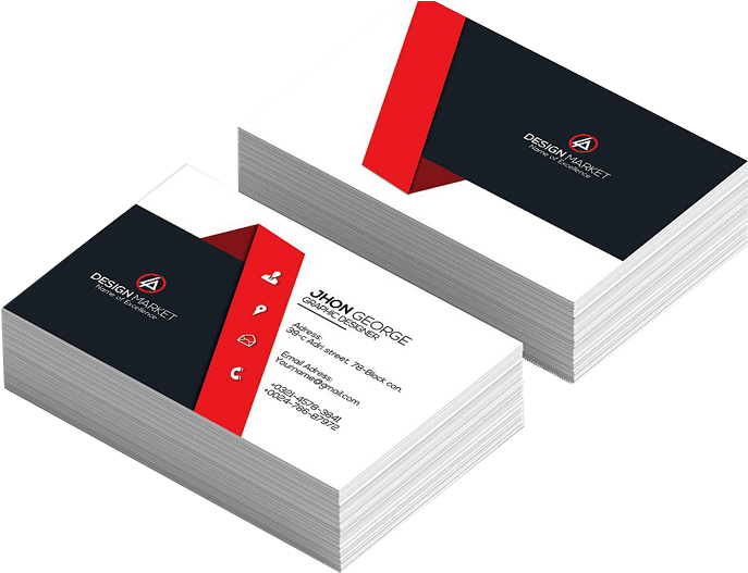 Professional Business Card Design PNG Image