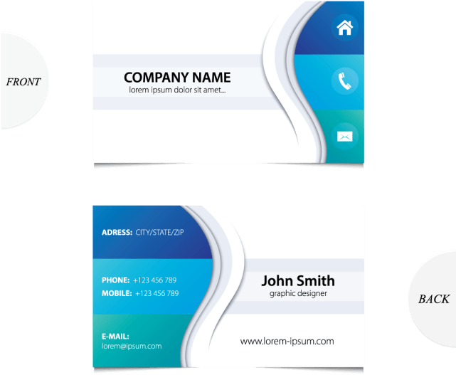 Professional Business Card Design PNG Image