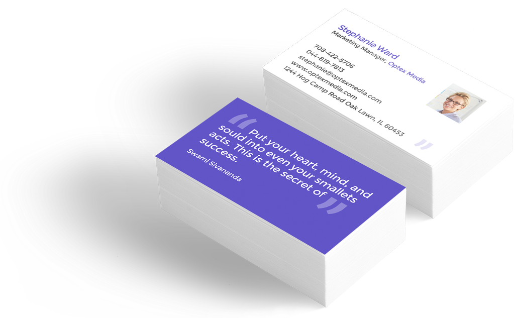 Professional Business Cards Stack PNG Image