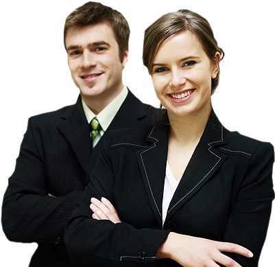 Professional Business Team Pose PNG Image