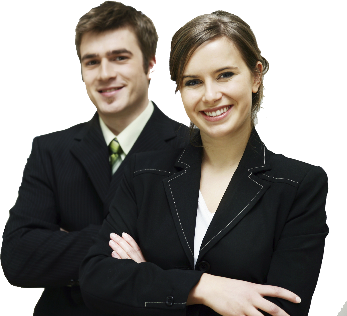 Professional Business Team Pose PNG Image