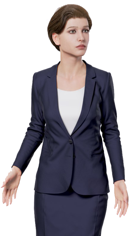 Professional Businesswoman Pose PNG Image