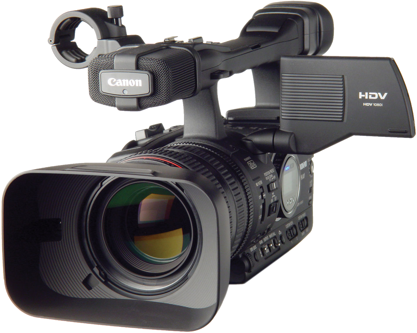 Professional Canon H D V Camcorder PNG Image