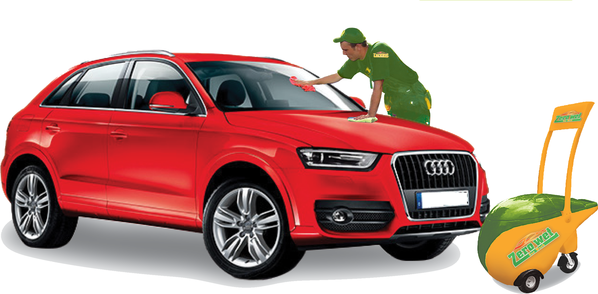 Professional Car Washing Service PNG Image