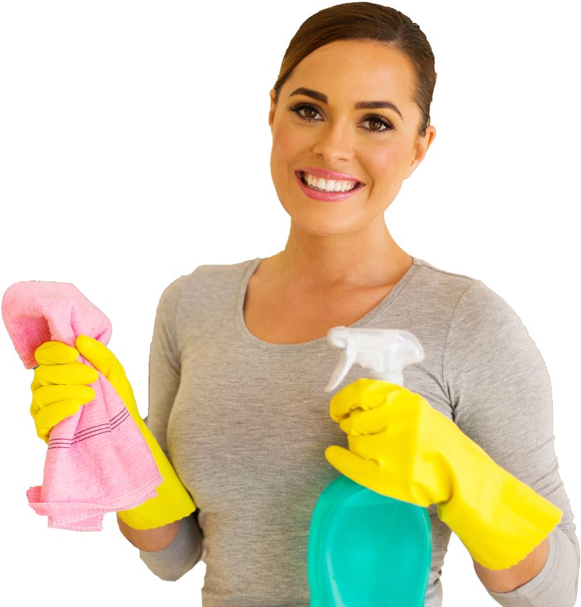 Professional Cleaner Readyto Work PNG Image