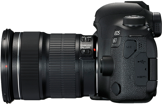 Professional D S L R Camera Side View PNG Image