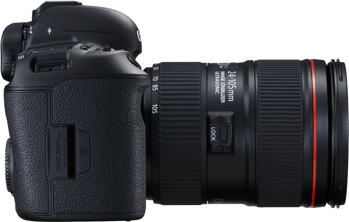 Professional D S L R Camerawith Lens PNG Image