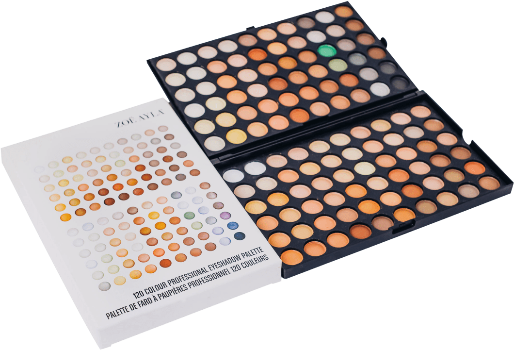 Professional Eyeshadow Palette Variety Shades PNG Image